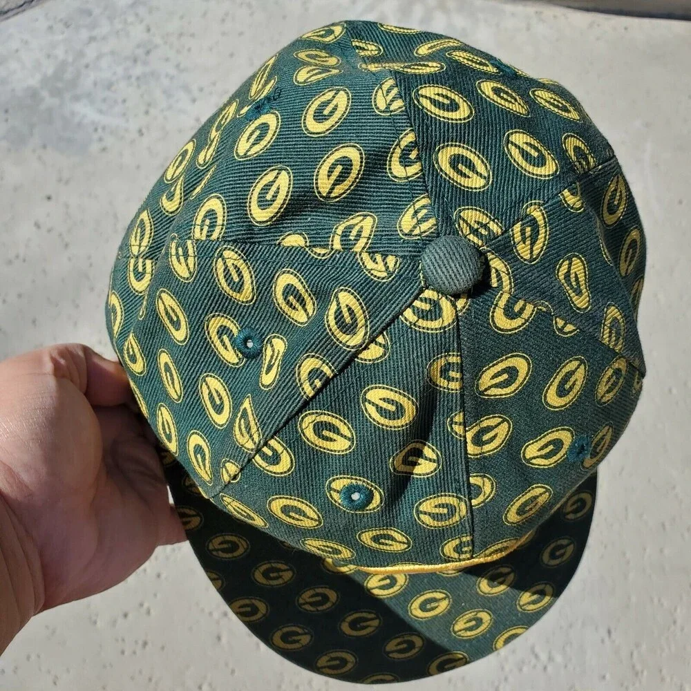 Green Bay Packers Cap Official NFL 7-5/8 Hat Cap Green Yellow Reebok Embroidered
